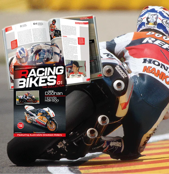 Each model comes with a collector’s magazine packed with thrilling content: exclusive interviews, historic race stories, technical deep-dives, and breathtaking photography.Relive the greatest moments of MotoGP and Superbike history with every issue.